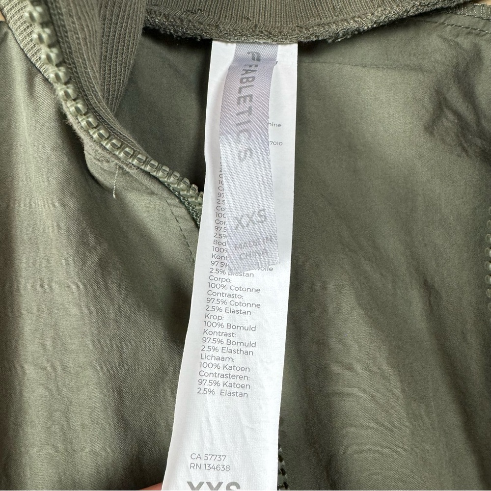 Fabletics Jacket Coat Windbreaker Jayda Woven Oli… - image 4